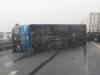 Xe khách lật trên cao tốc Nội Bài - Lào Cai, 6 người thoát chết